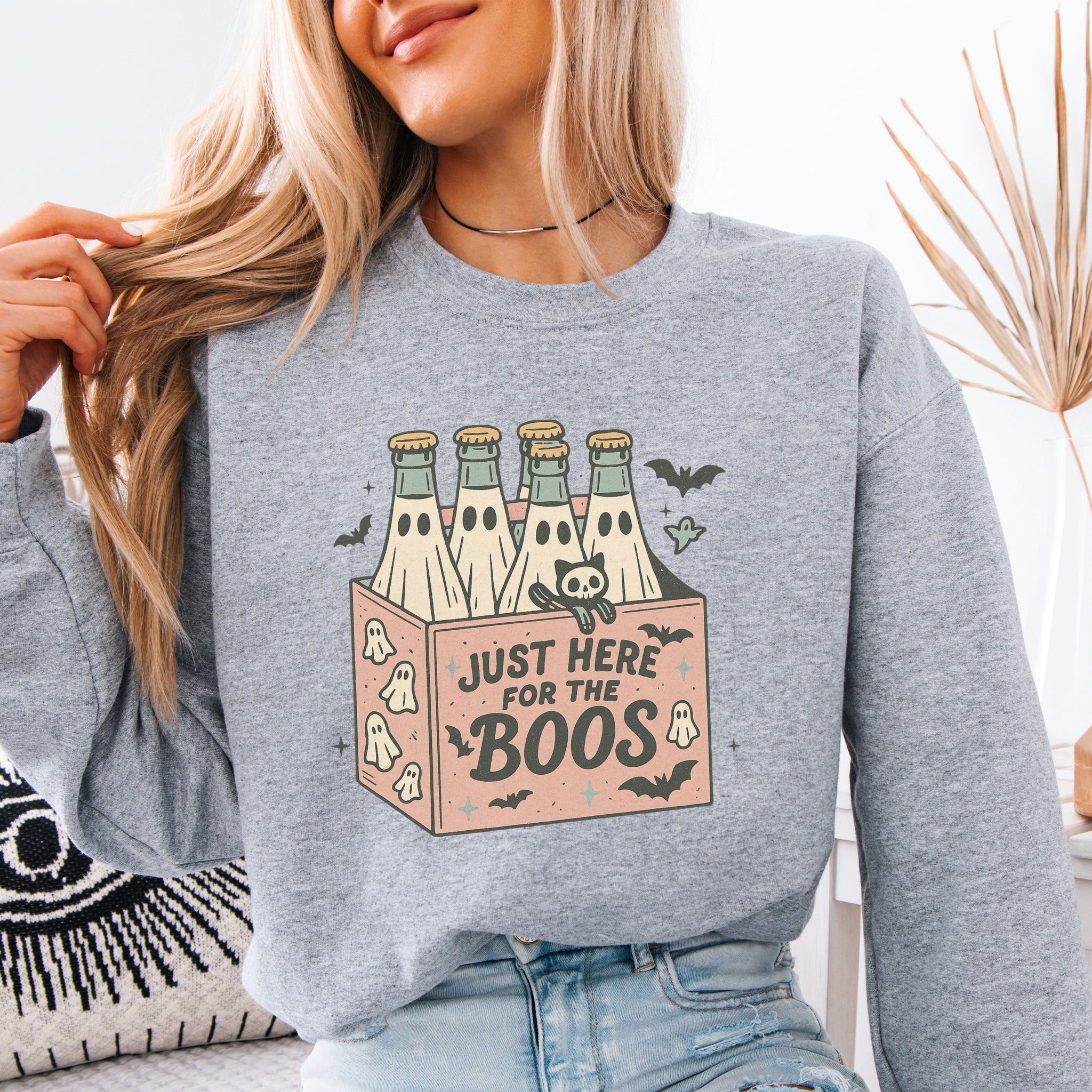 "Just Here for the Boos" Ghost Sweatshirt