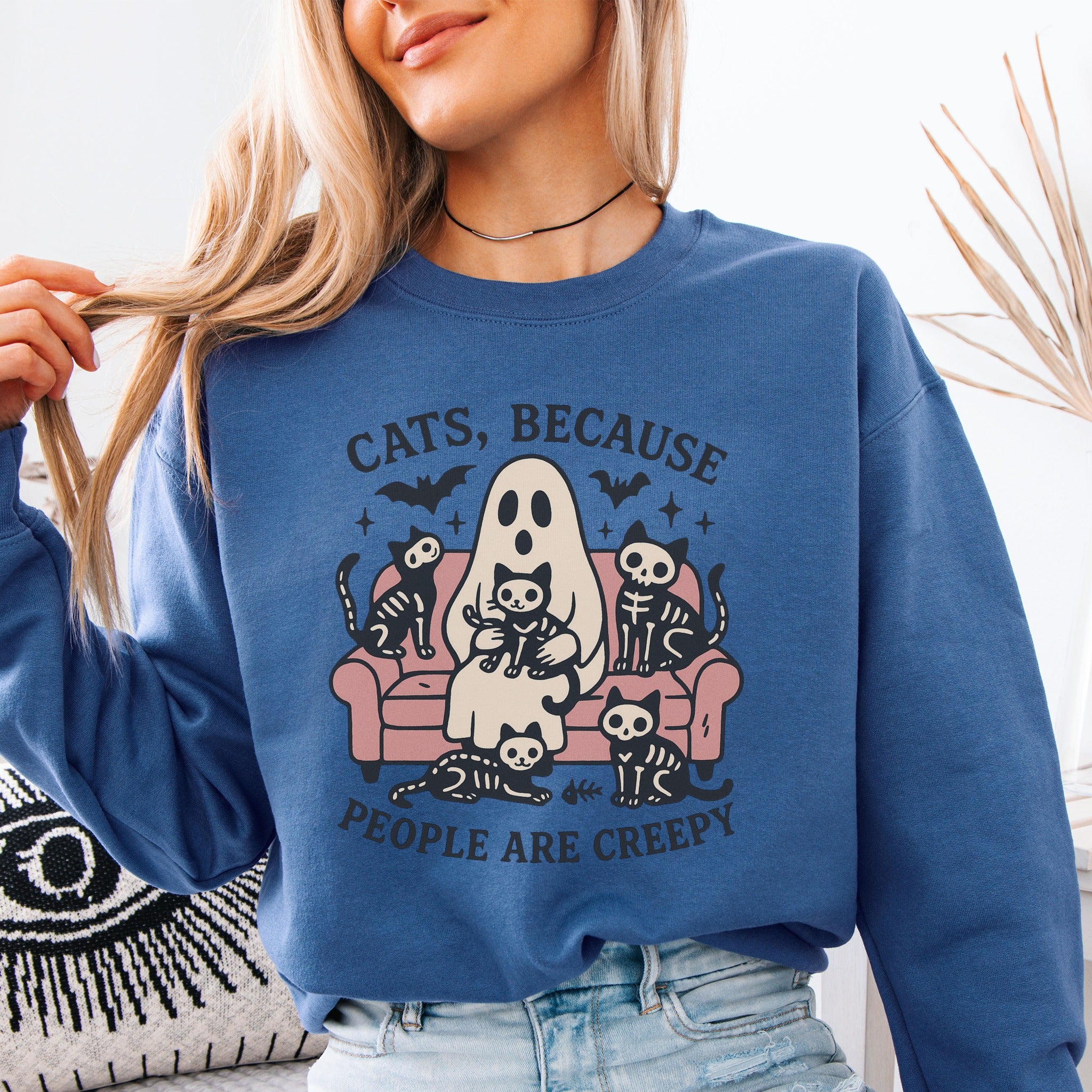 Cats Because People Are Creepy Sweatshirt