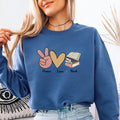 Peace Love Books Sweatshirt