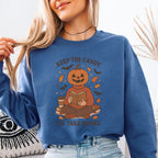 Pumpkin Head Book Lover Sweatshirt