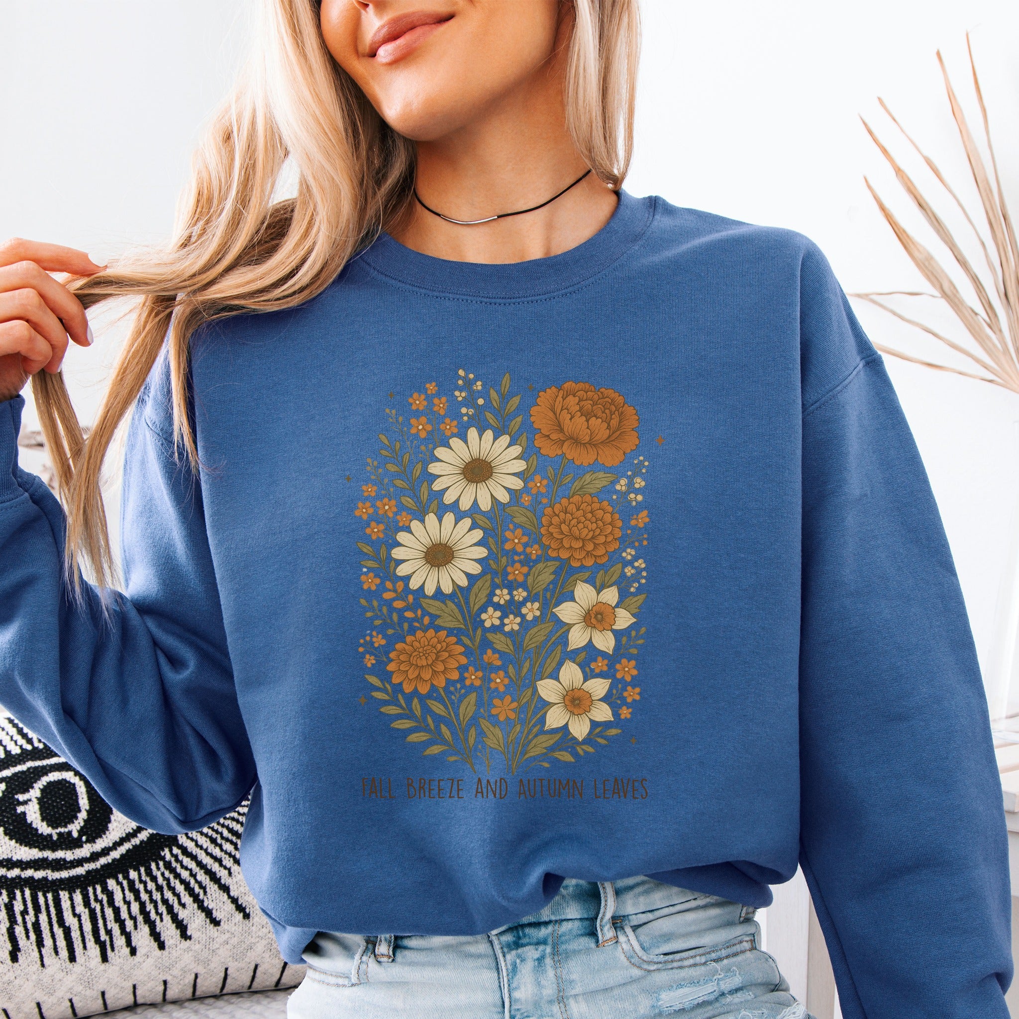 Fall Breeze and Autumn Leaves Sweatshirt