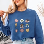 Book Lover Icons Sweatshirt