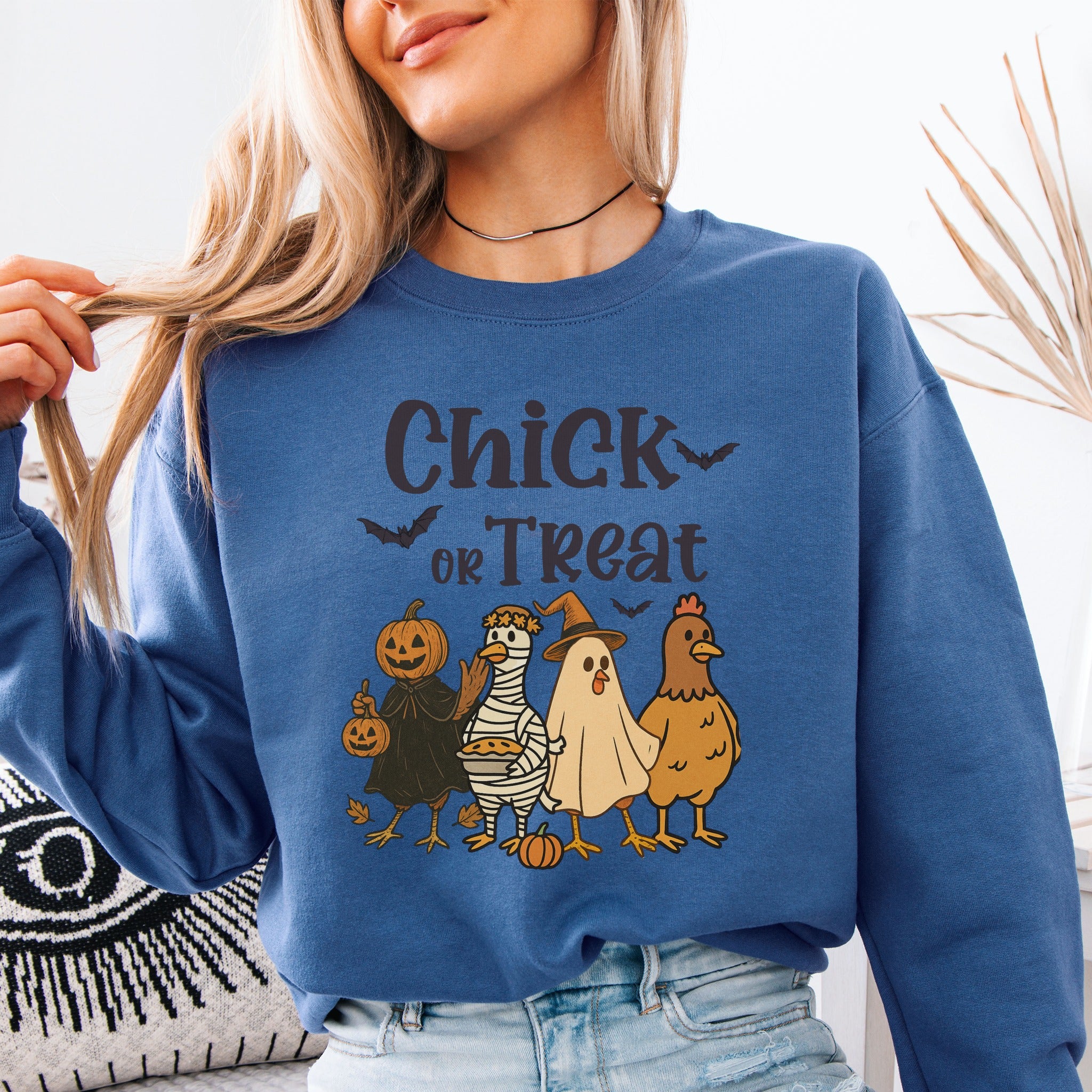 Chick Or Treat Graphic Sweatshirt