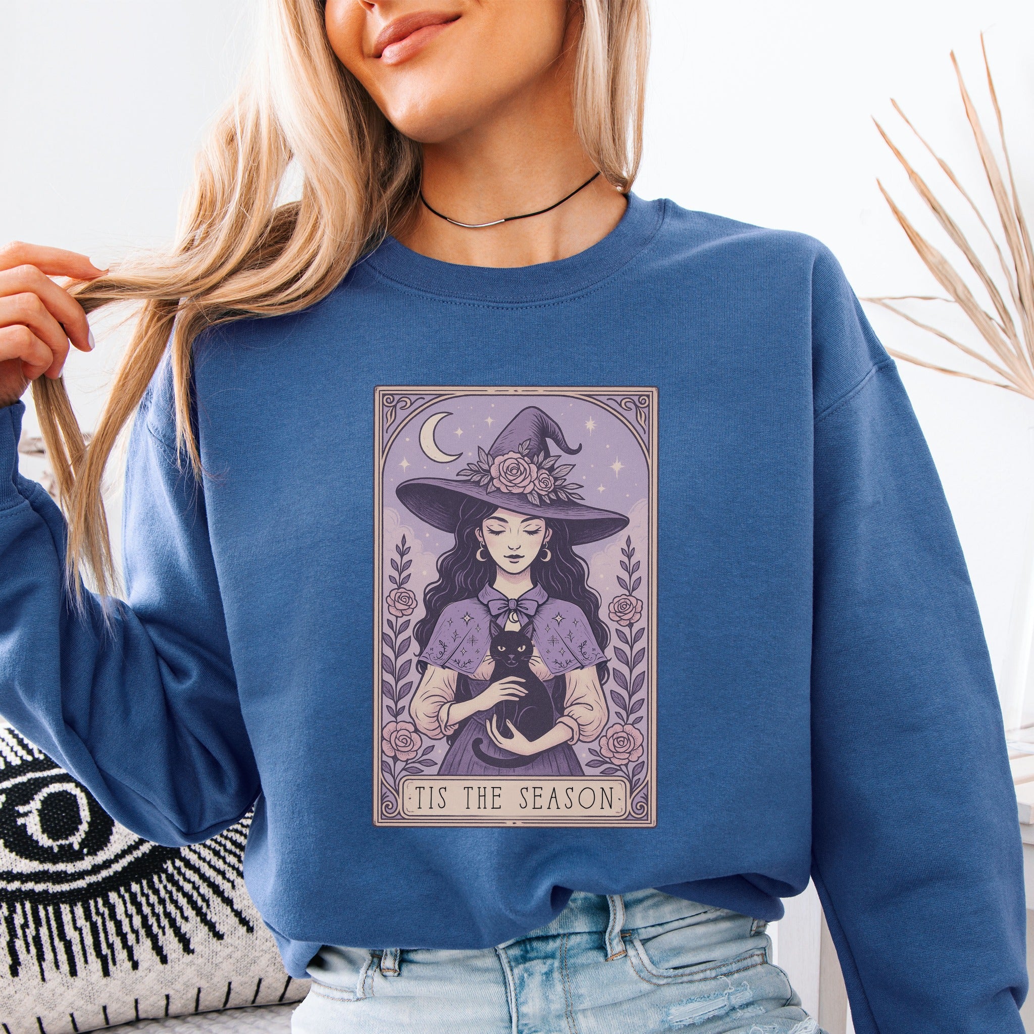 Tis The Season Salem Witch Graphic Sweatshirt