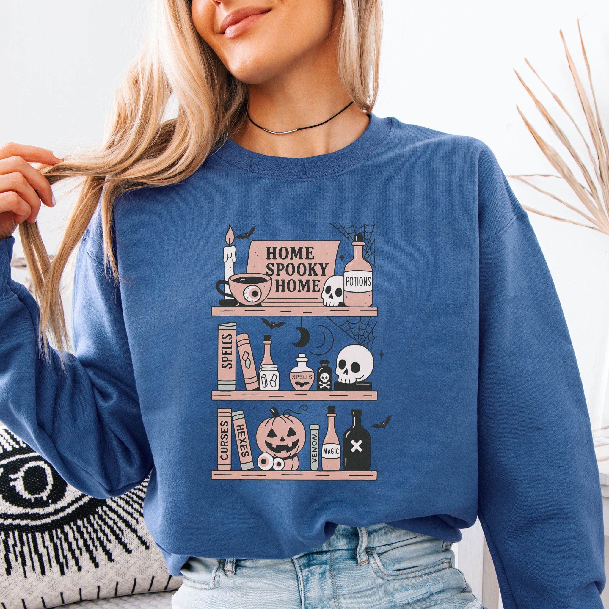Home Spooky Home Graphic Sweatshirt