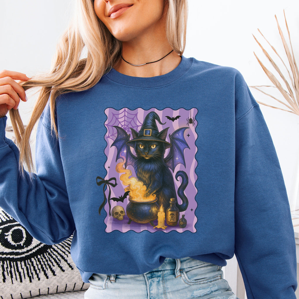 Batwing Witch Cat Sweatshirt