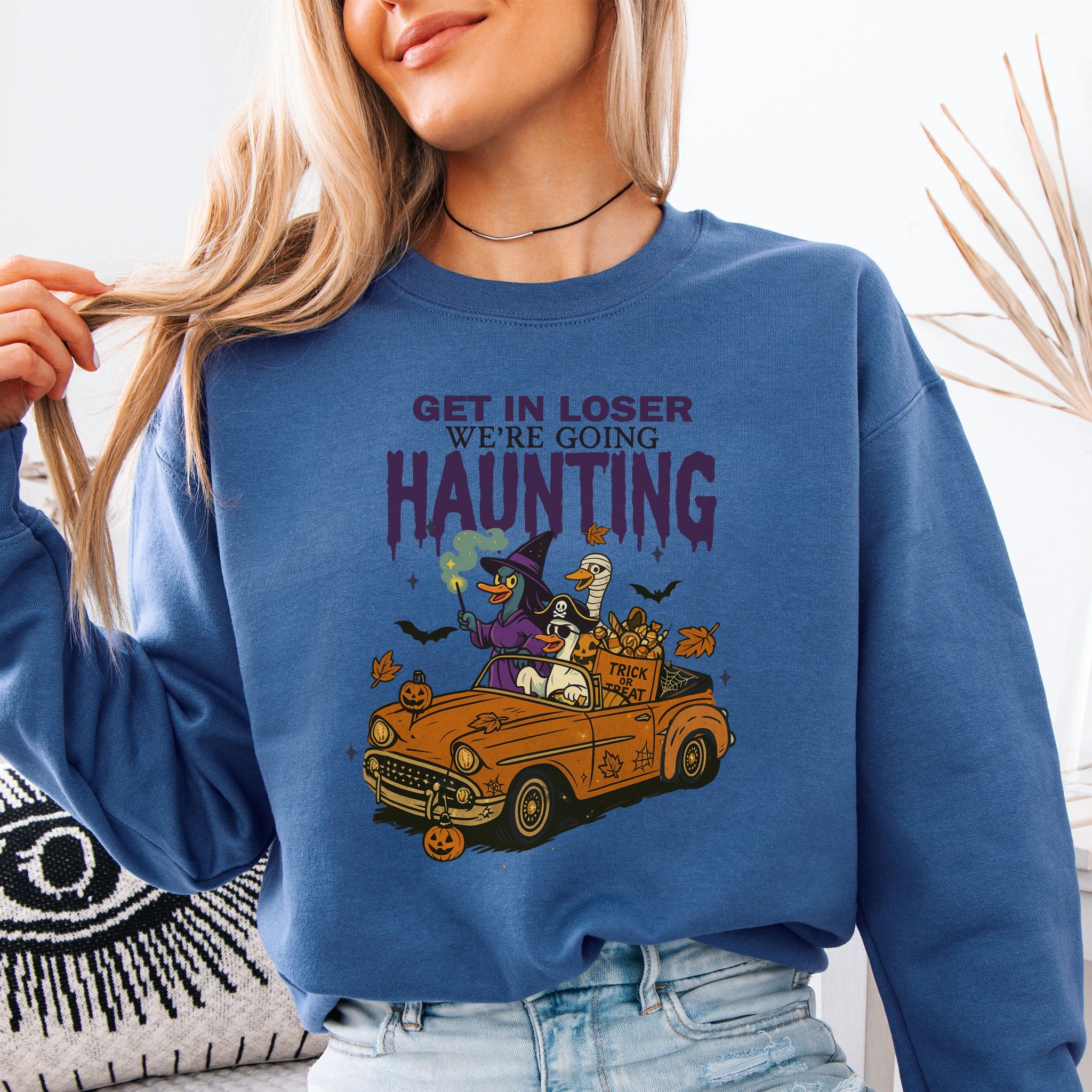 Get In Loser Duck Car Sweatshirt