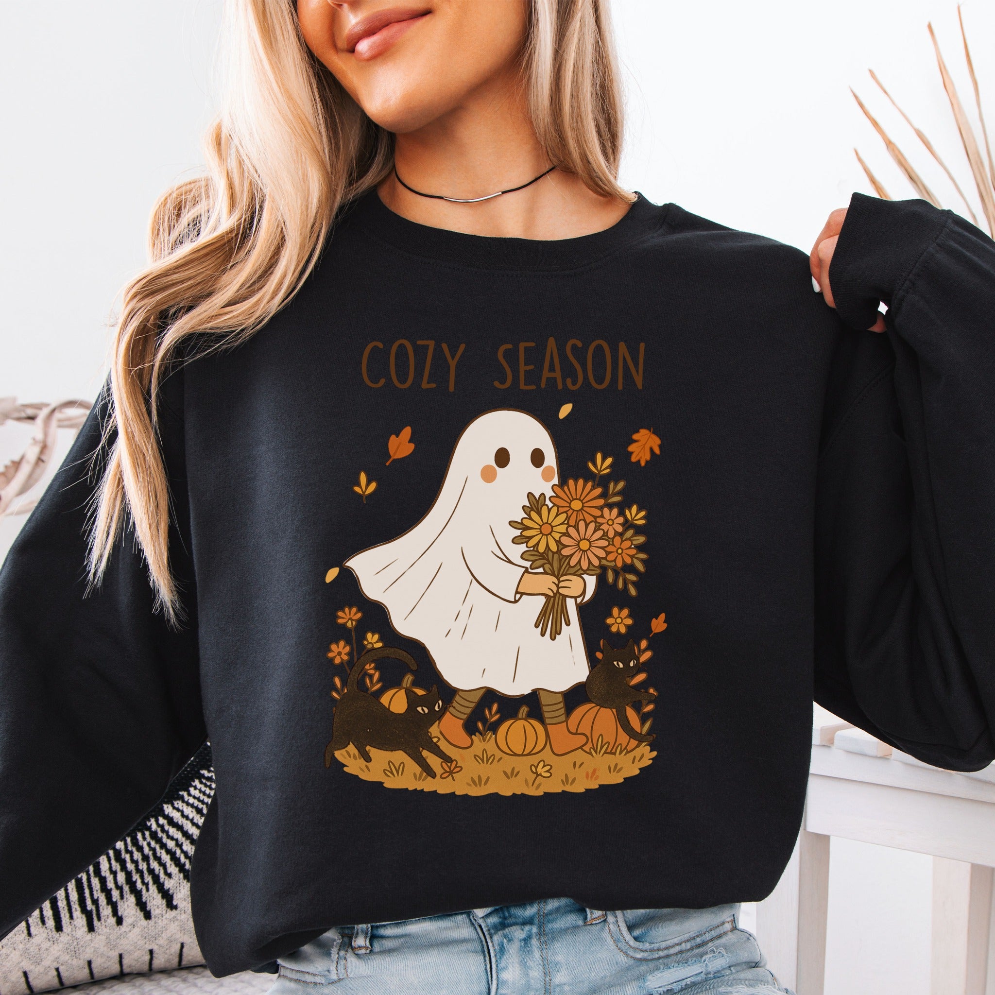 Cozy Season Ghost Sweatshirt