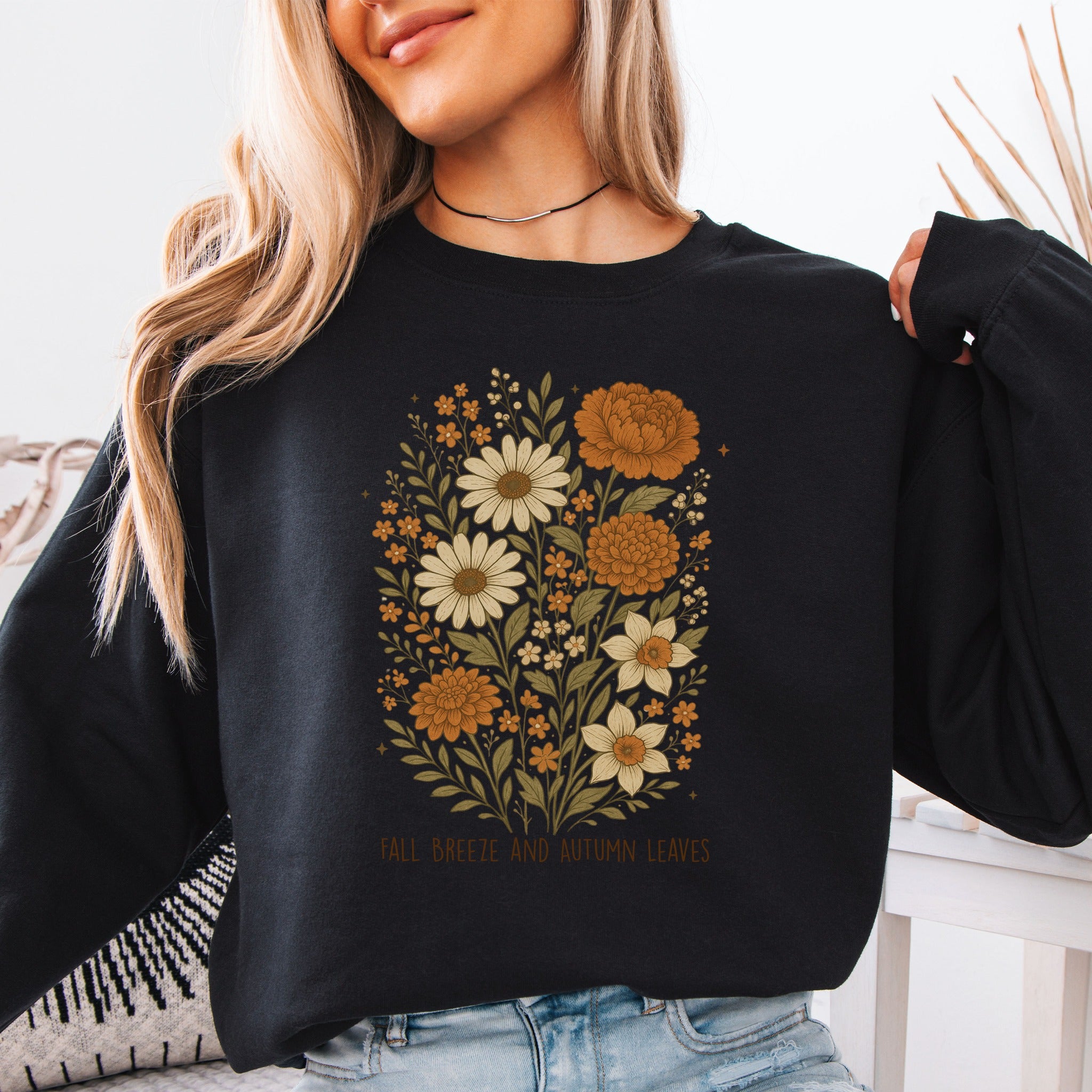 Fall Breeze and Autumn Leaves Sweatshirt