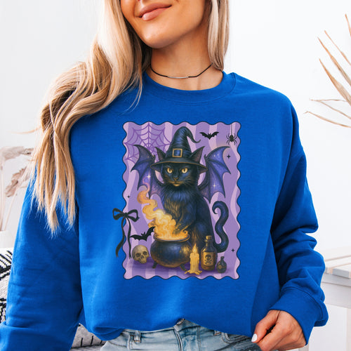 Batwing Witch Cat Sweatshirt