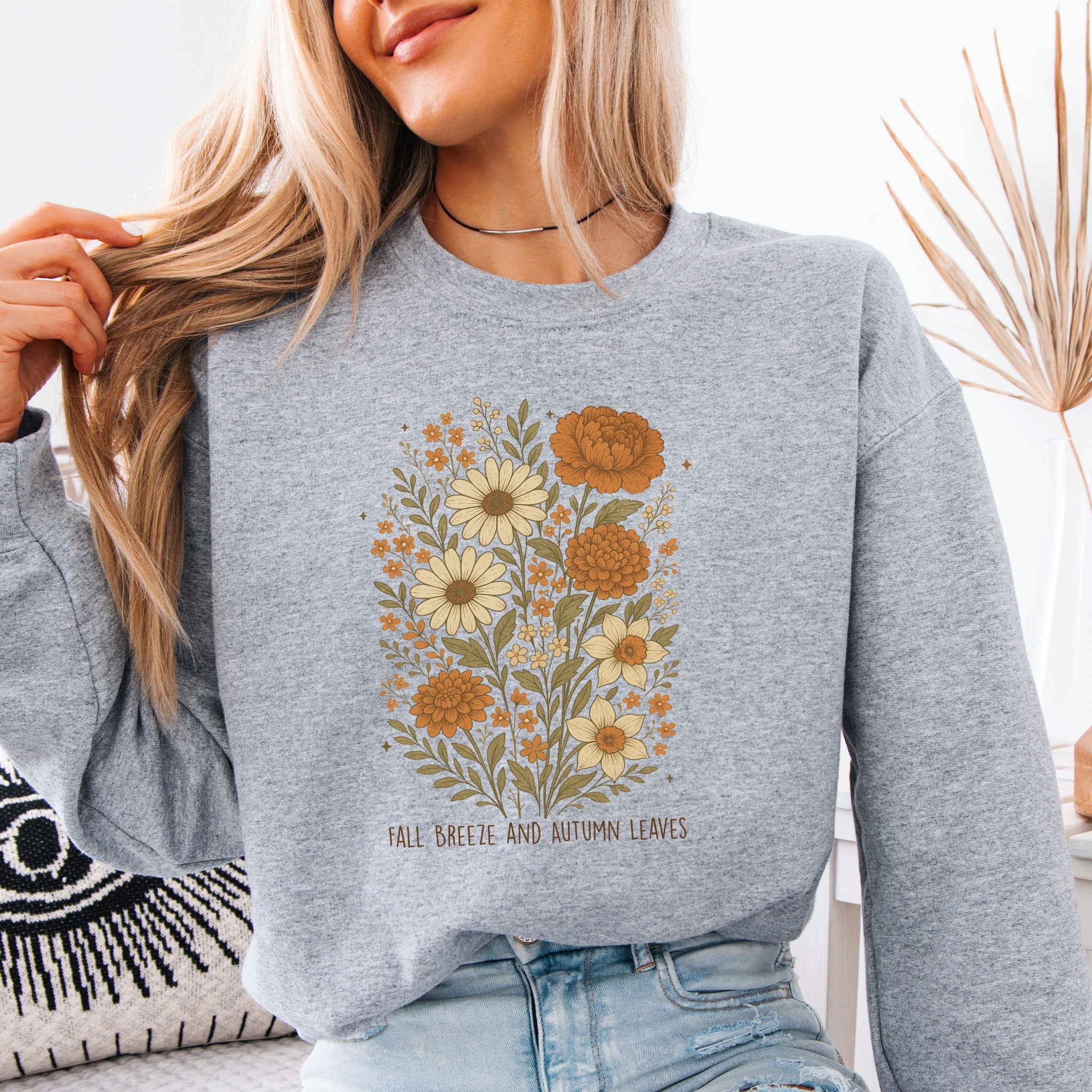 Fall Breeze and Autumn Leaves Sweatshirt