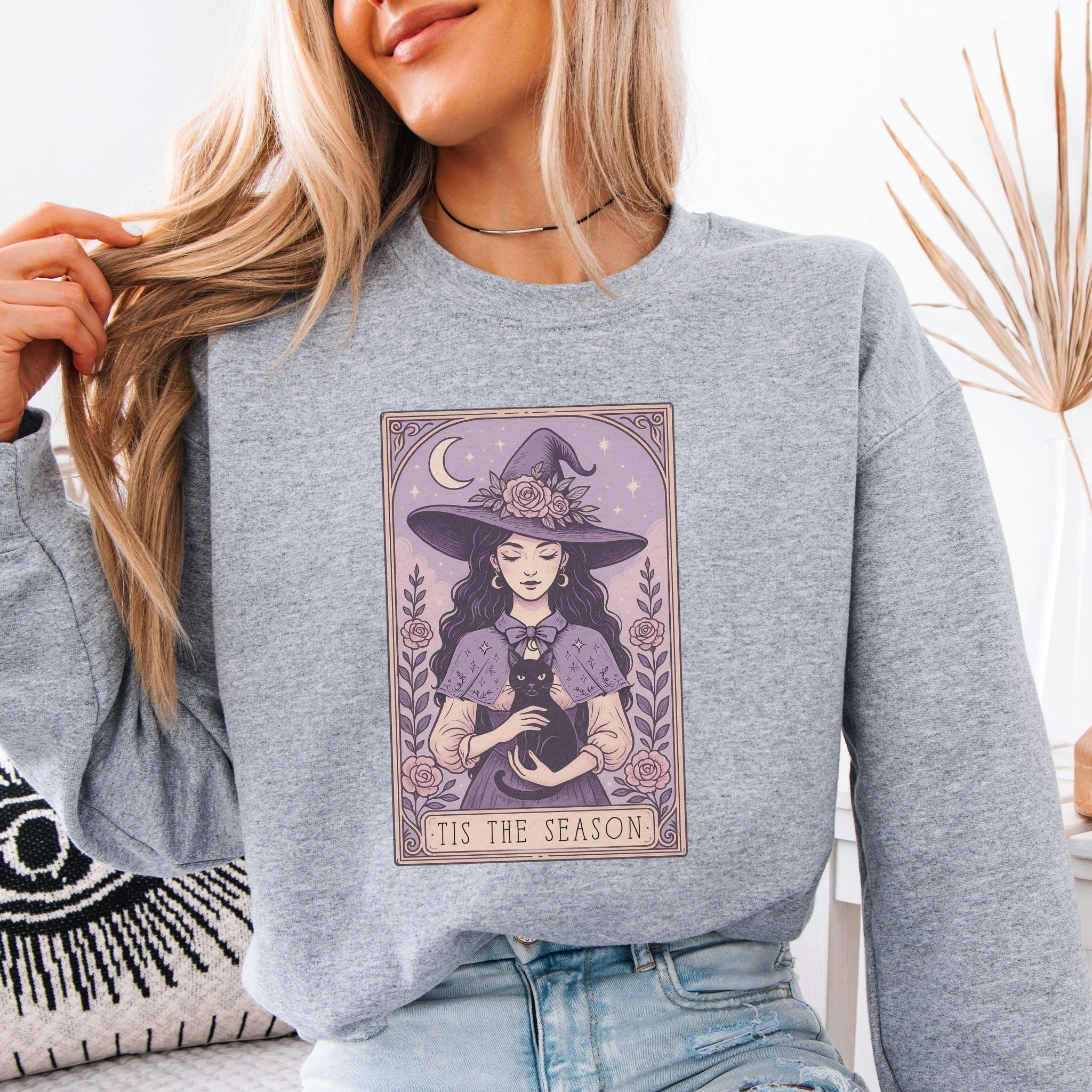 Tis The Season Salem Witch Graphic Sweatshirt