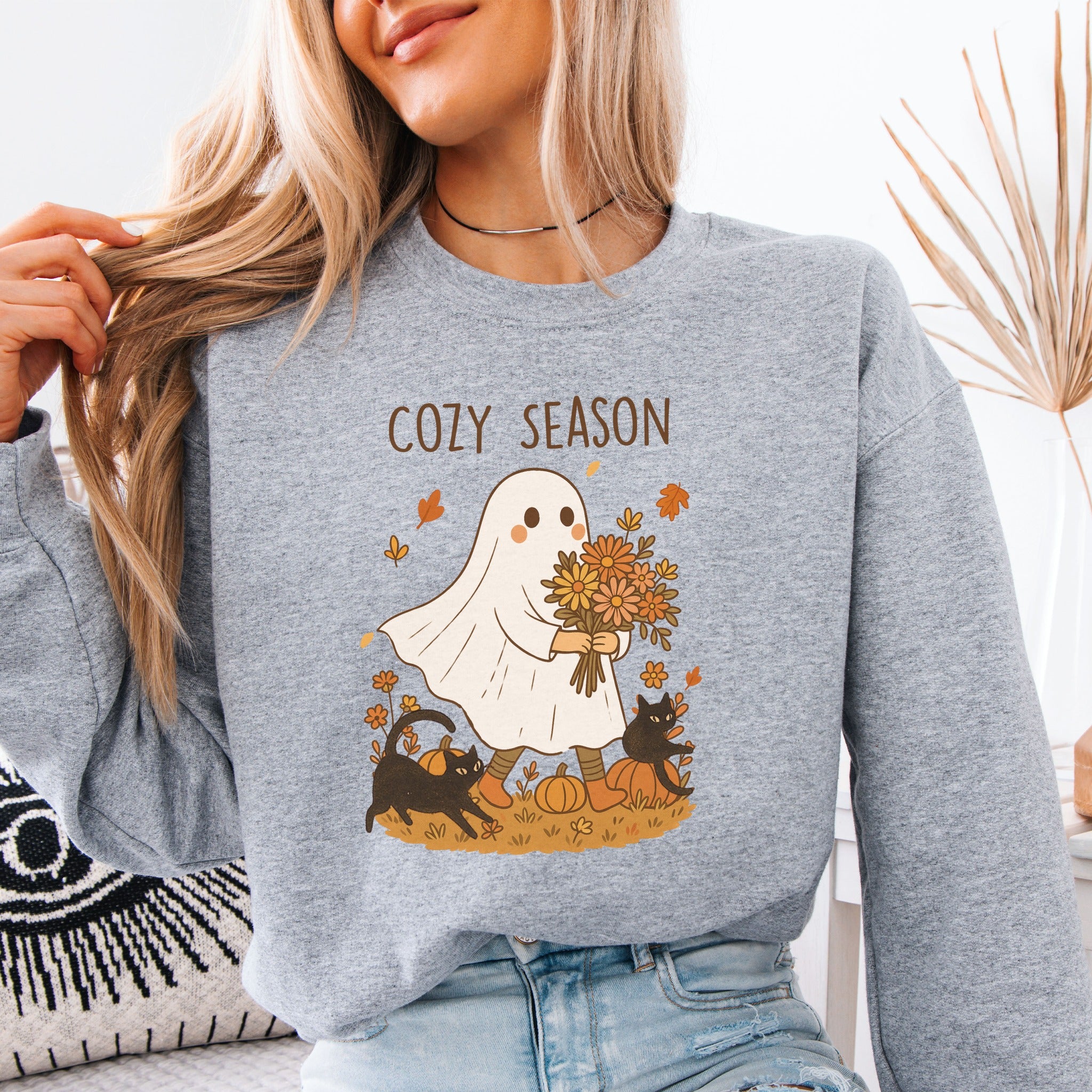 Cozy Season Ghost Sweatshirt