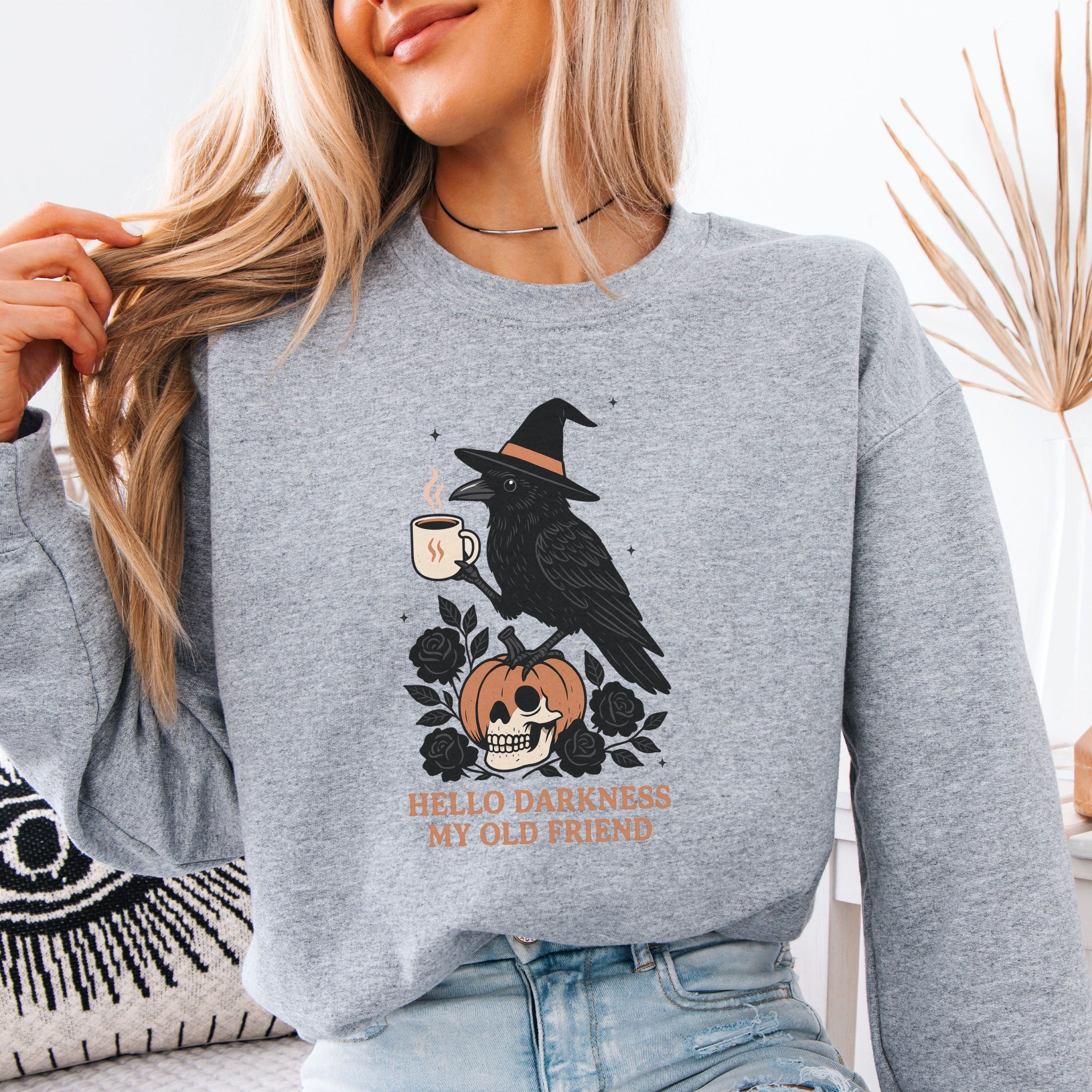 Raven Witch Coffee Crewneck