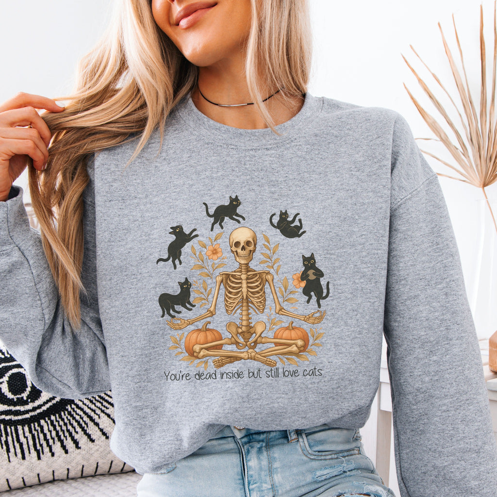 Skeleton Juggling Cats Sweatshirt
