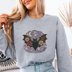 Stay Weird Bat with Floral Wings Sweatshirt