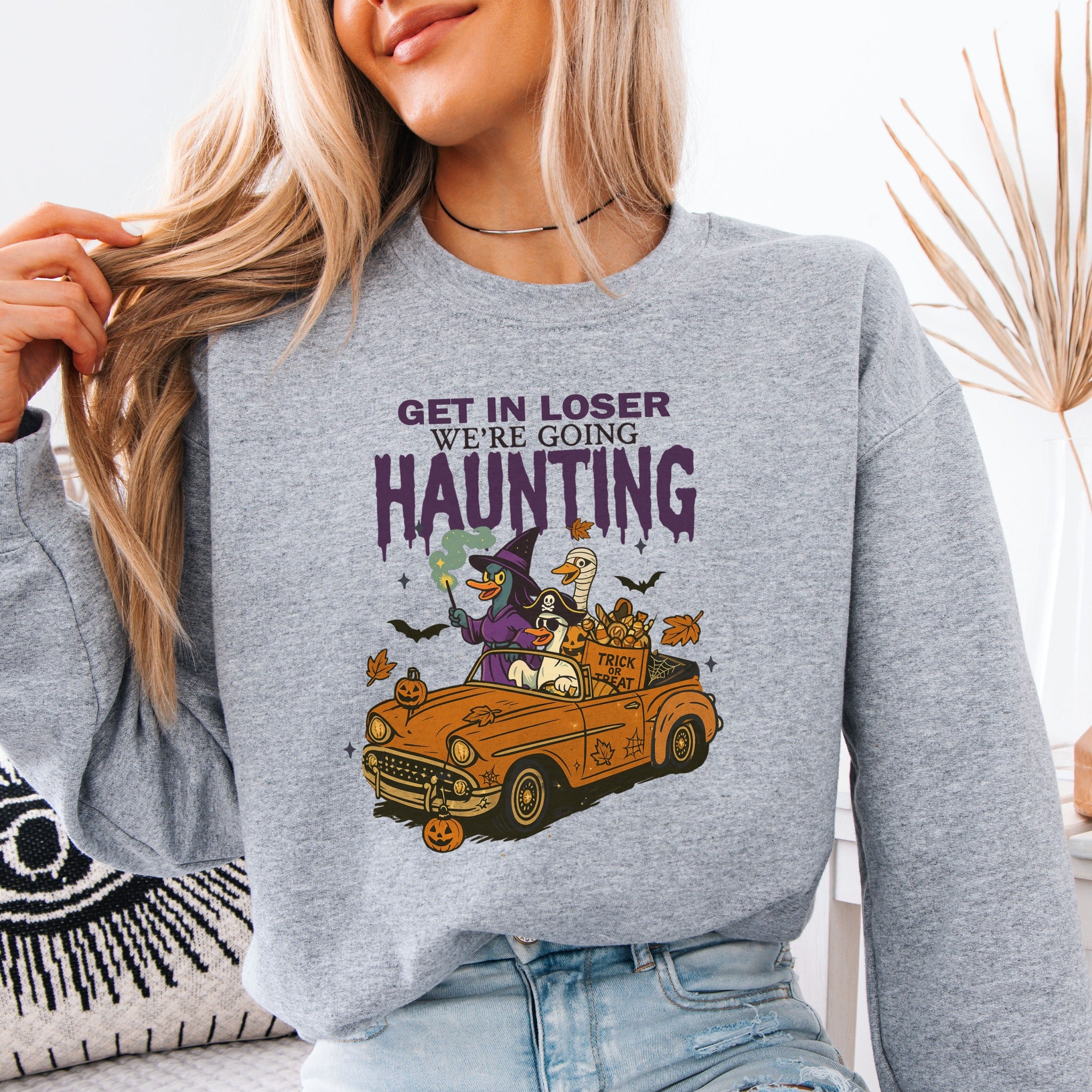 Get In Loser Duck Car Sweatshirt
