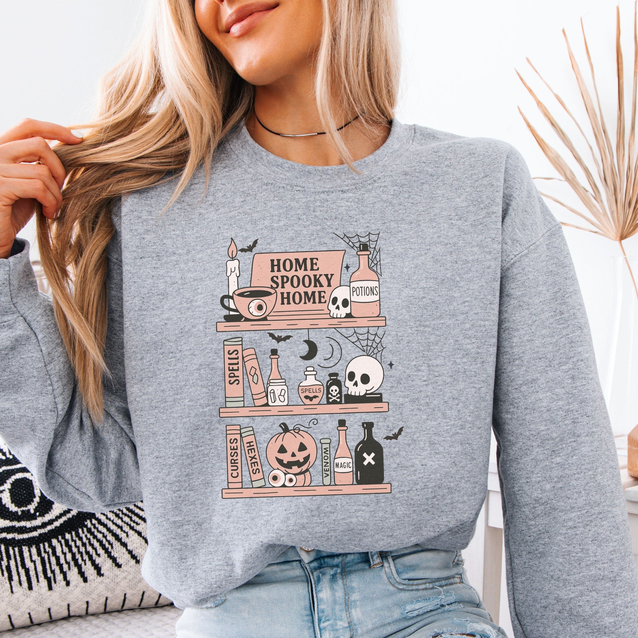 Home Spooky Home Graphic Sweatshirt