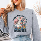 Easily Distracted By Books Sweatshirt