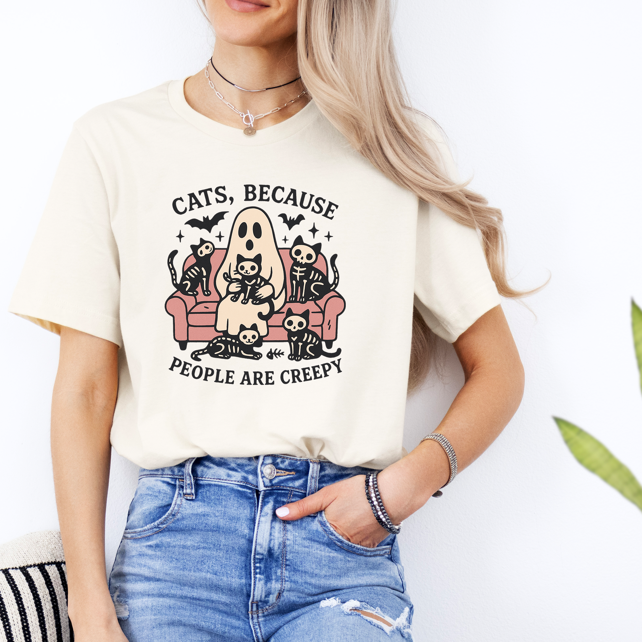 Cats Because People Are Creepy Tee