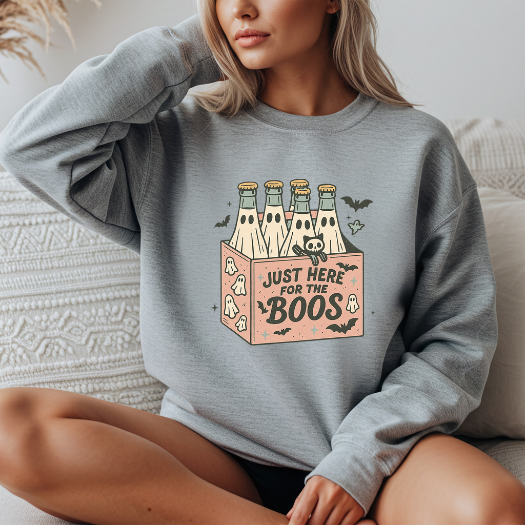 "Just Here for the Boos" Ghost Sweatshirt