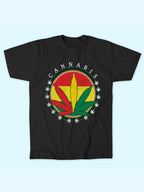 CANNABIS RASTA LEAF TEE