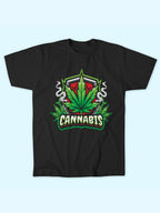 CANNABIS LEAF SHIELD TEE