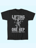 LIFTING MY SPIRITS ONE REP T-SHIRT