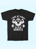LOVE AT FIRST GLAZE DONUTS  T-SHIRT