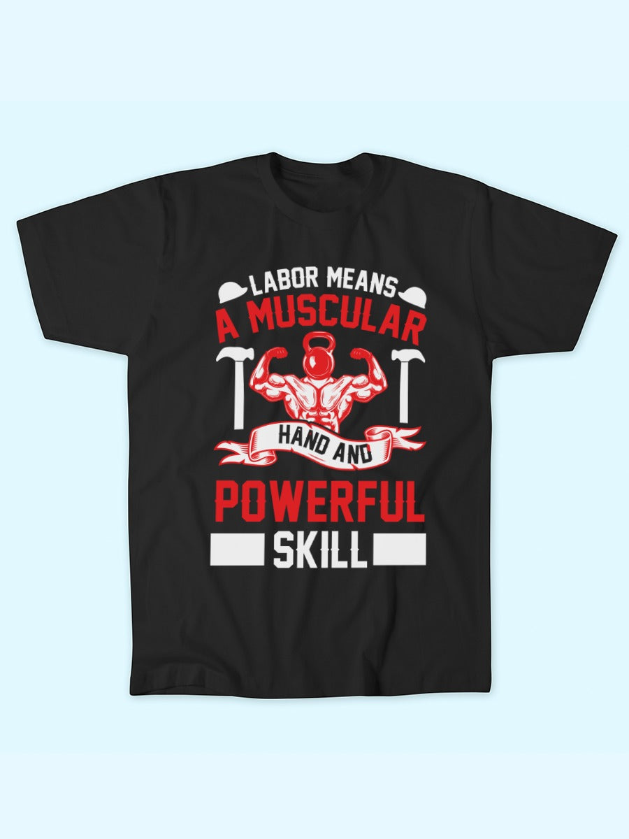 A MUSCULAR POWERFUL T-SHIRT