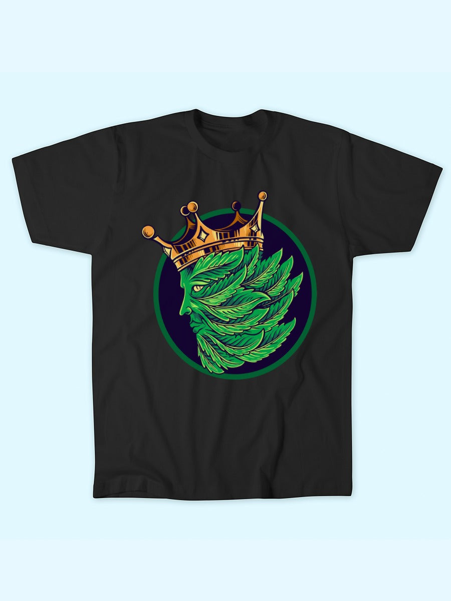 GREEN MJ LEAF KING TEE