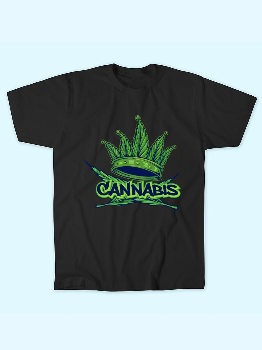 CANNABIS LEAF CROWN TEE