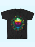 RASTA COLORFUL SKULL TEE T-SHIRT