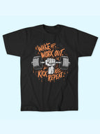 WAKE UP WORK OUT T-SHIRT