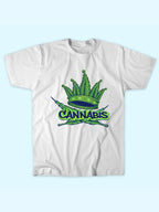 CANNABIS LEAF CROWN TEE
