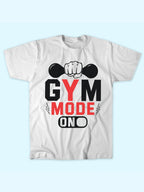 GYM MODE ON T-SHIRT