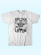 KEEP CALM AND LIFT ON T-SHIRT