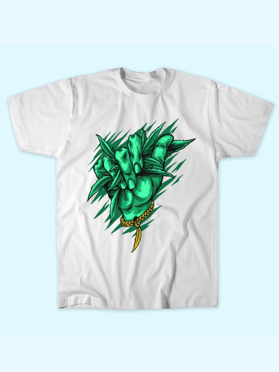 GREEN GRIP WITH MJ LEAFS TEE