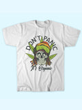DONT PANIC IT'S ORGANIC RASTA SKULL TEE