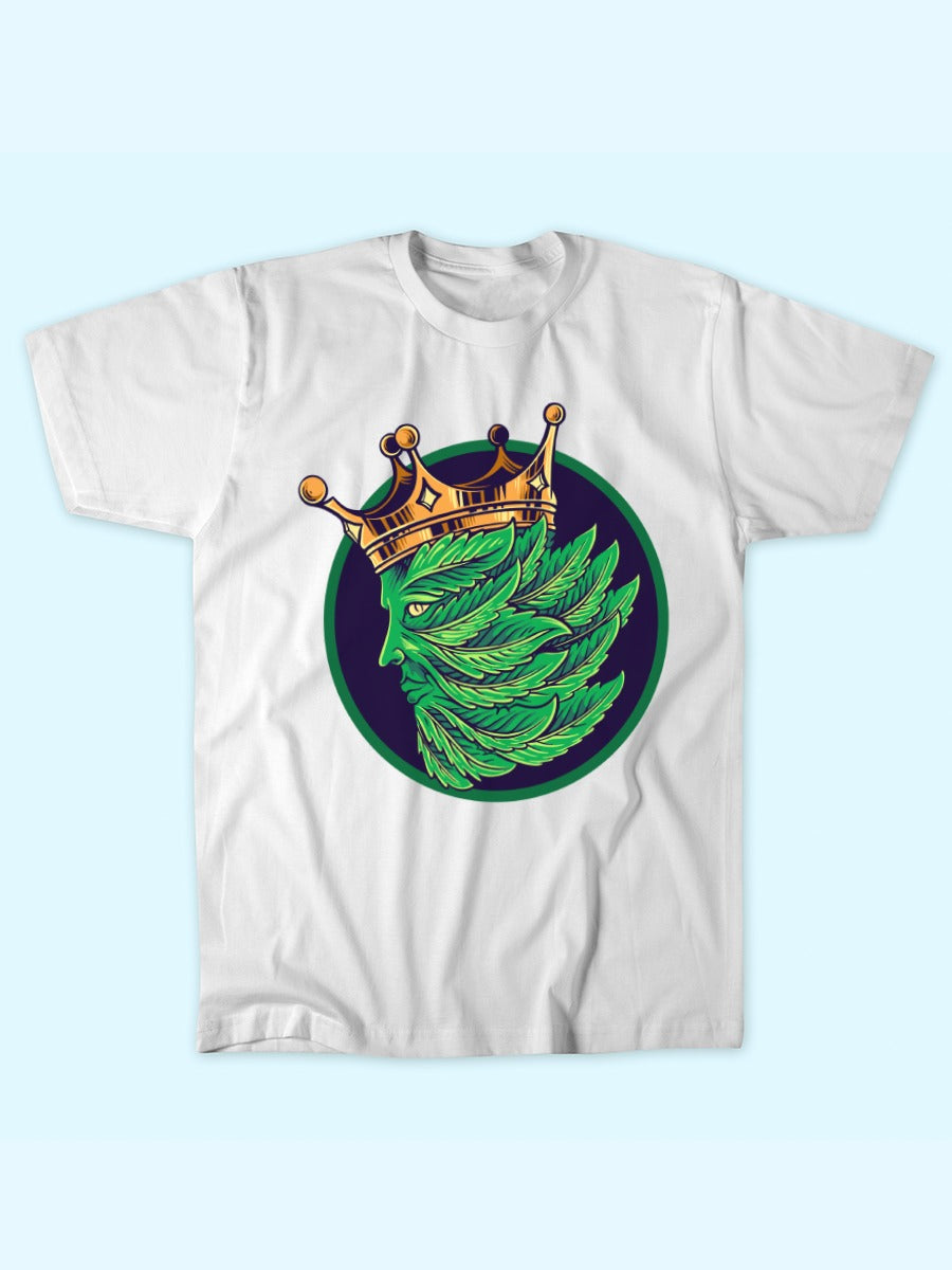 GREEN MJ LEAF KING TEE