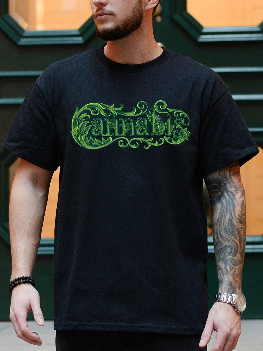 CANNABIS TEXT TEE
