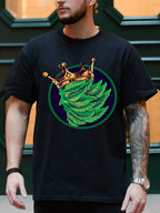 GREEN MJ LEAF KING TEE