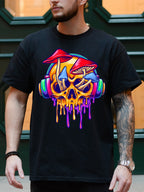 FUNKY MUSHROOM IN MELTING SKULL TEE