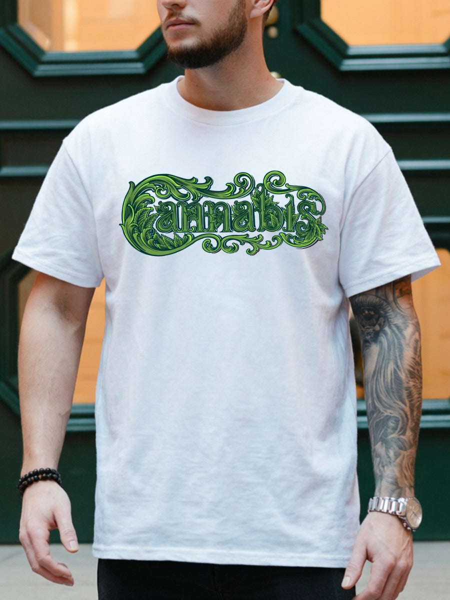 CANNABIS TEXT TEE