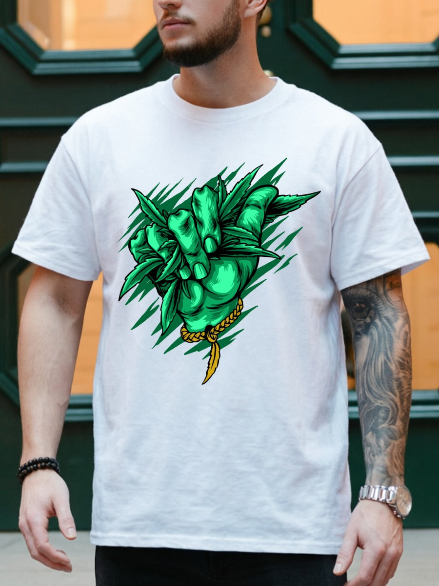 GREEN GRIP WITH MJ LEAFS TEE