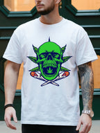 GREEN SKULL WITH JOINTS TEE