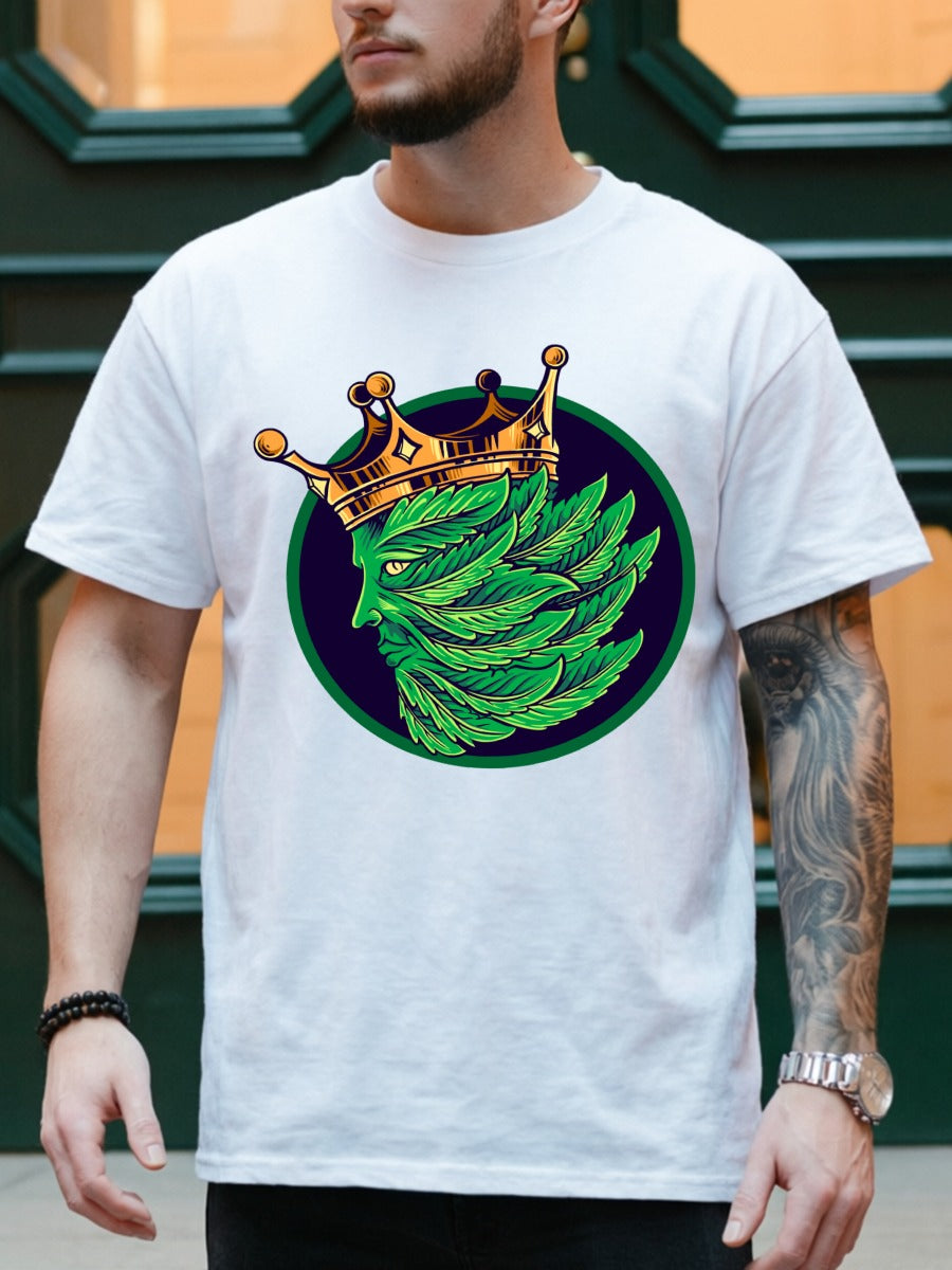 GREEN MJ LEAF KING TEE