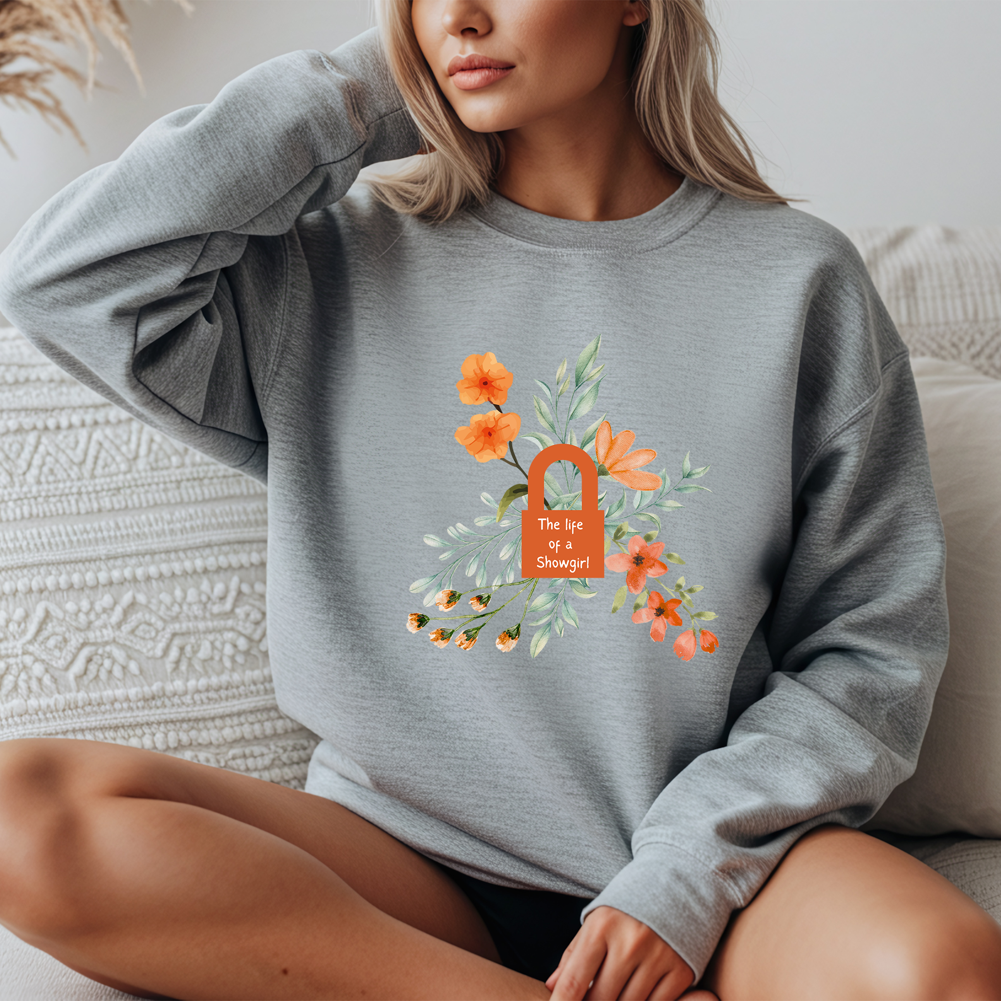 Showgirl Floral Art Crewneck