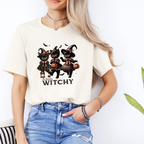 "A little witchy" Dancing Cats Vintage Tee