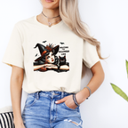 "Waiting for halloween like" Witch Vintage Tee